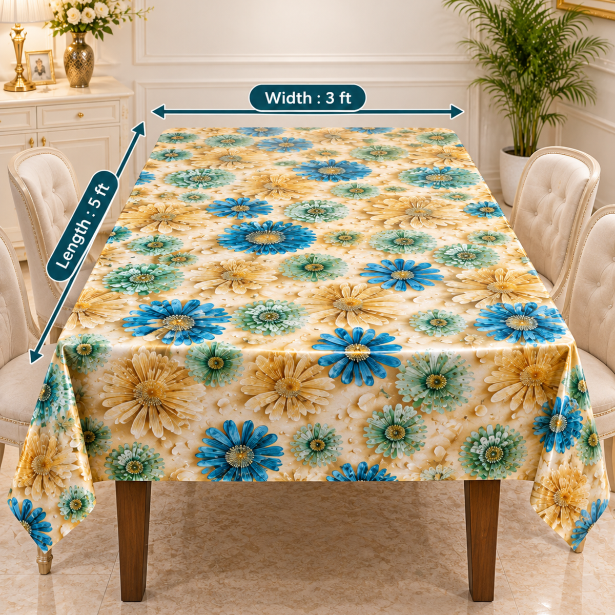 Imported Floral Table Cover