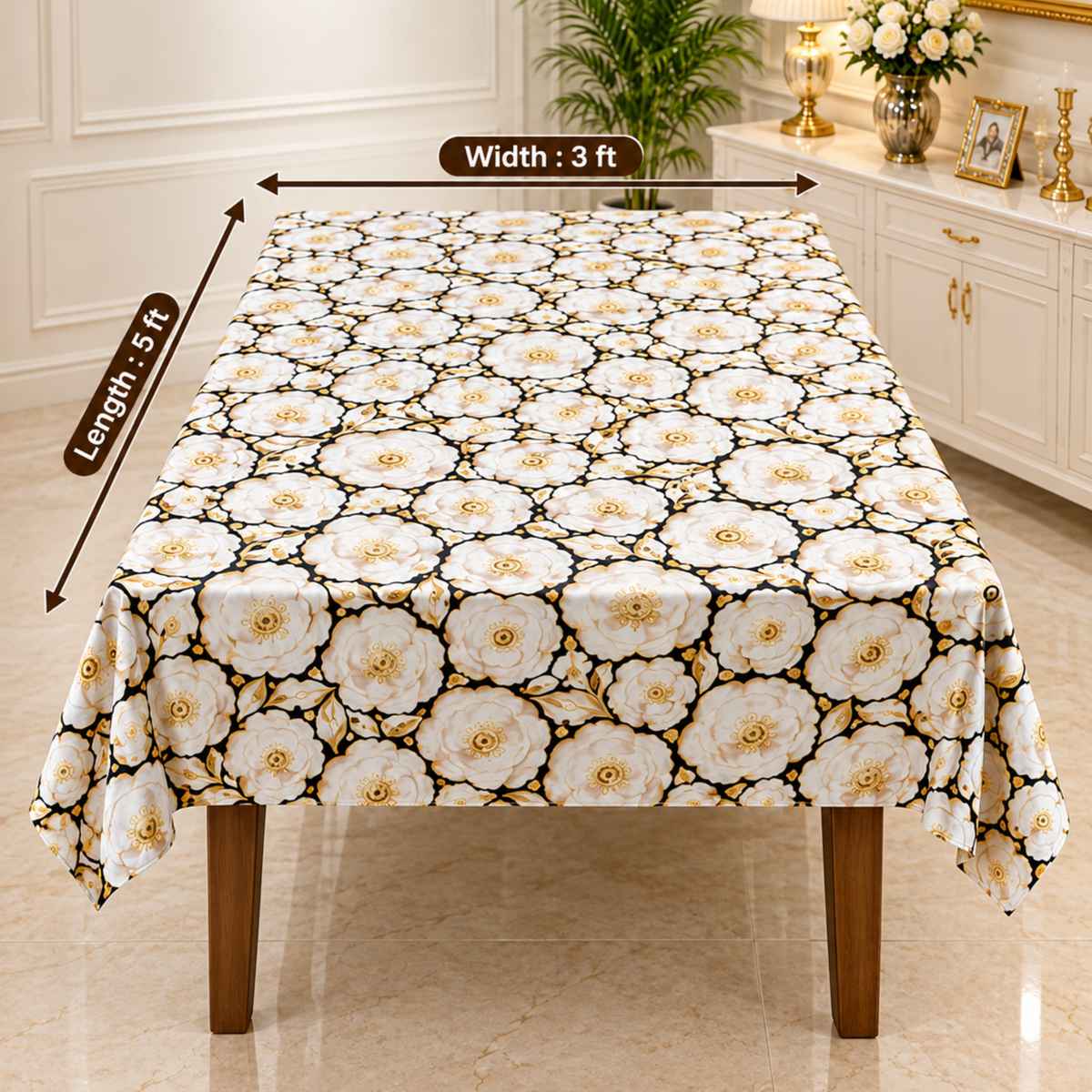 Imported Floral Table Cover