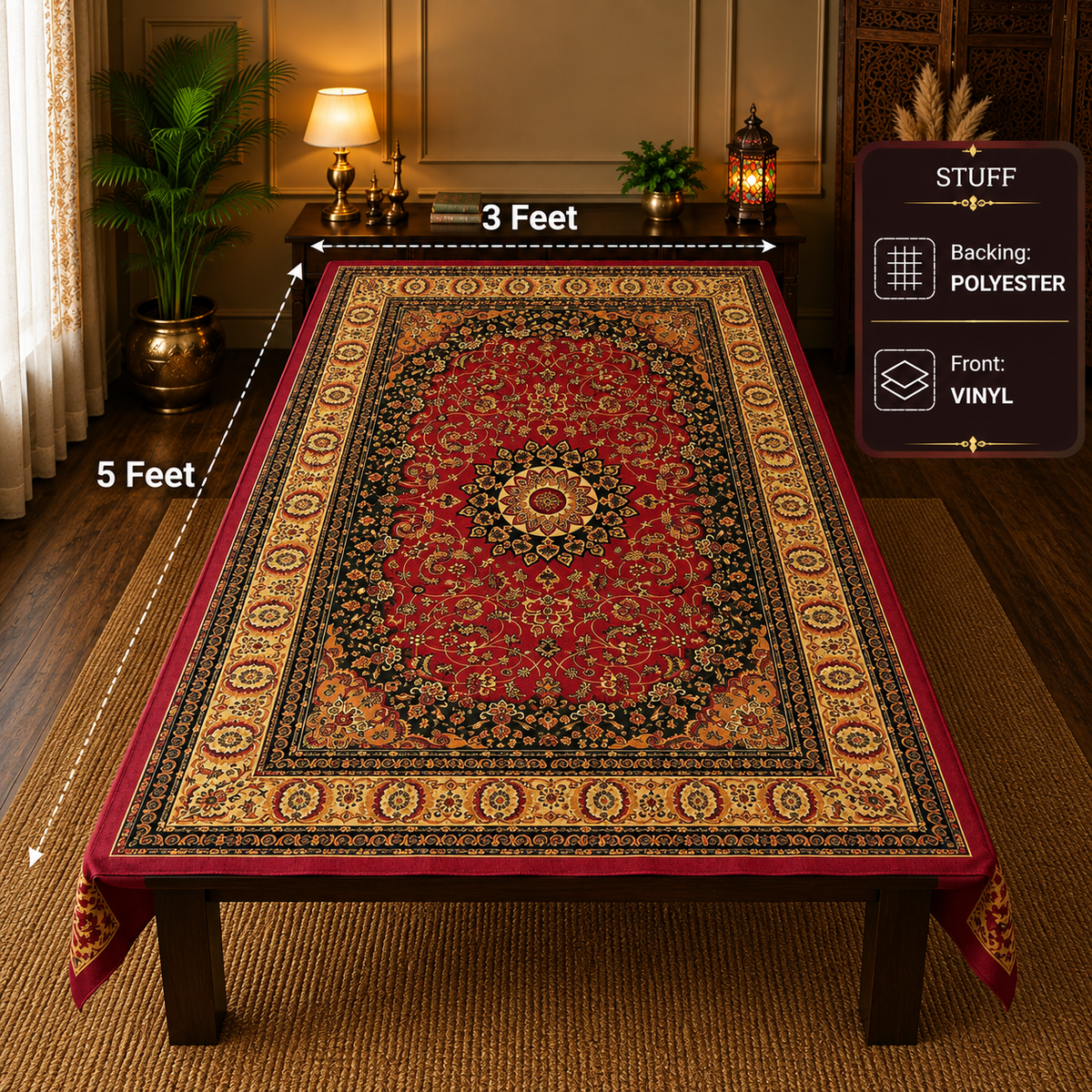 3D Miami Style Table Cover