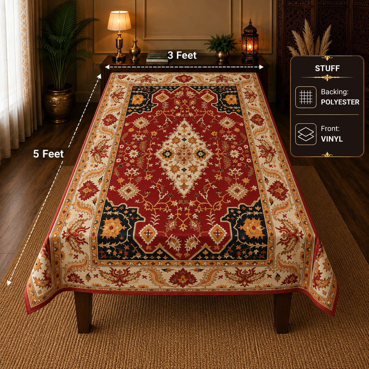 3D Miami Style Table Cloth