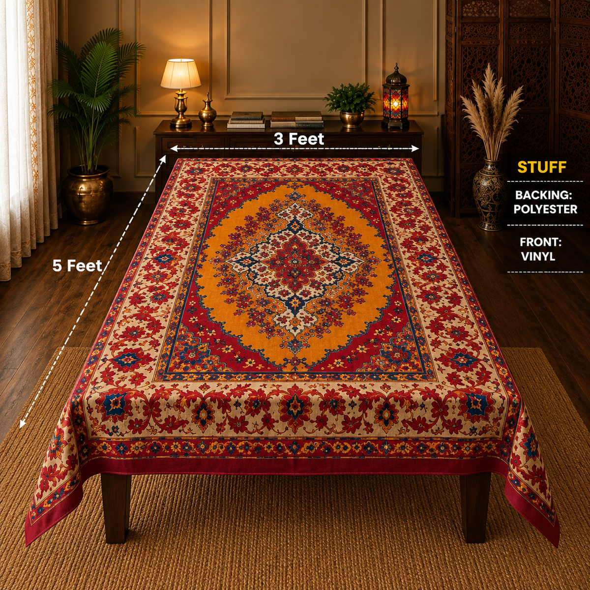 3D Miami Style Table Cover