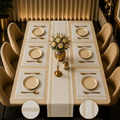 Luxury Heat Proof Seven Piece Dining Mats and Runner