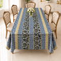 Premium Golden Border Fabric Dining Table Cloth