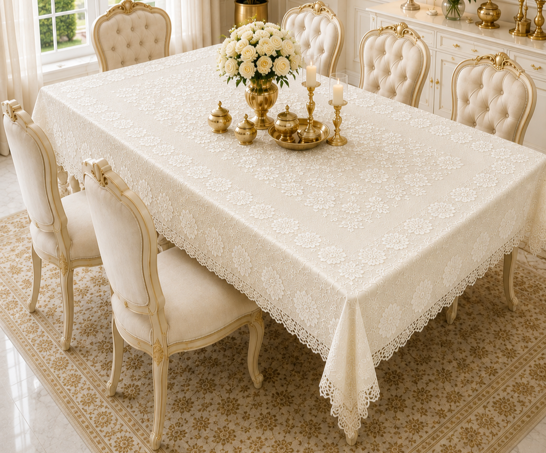 Taiwan Border Cutwork 60×90 Di Table Cover