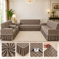Butterfly Fabric 6 Seater Sofa Cover [Three Two One]